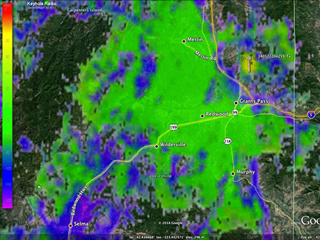 NV725 Coverage Map